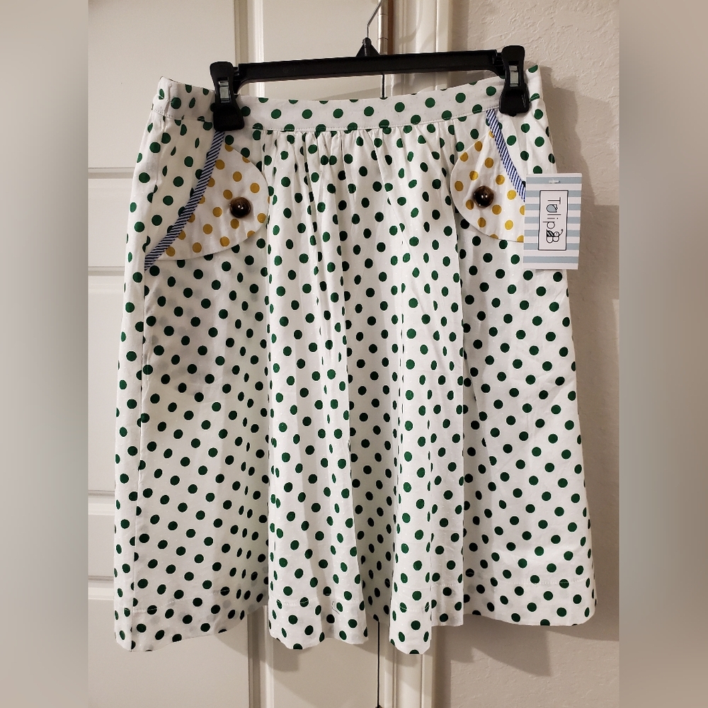 Tulip B Retro Polka Dot Skirt